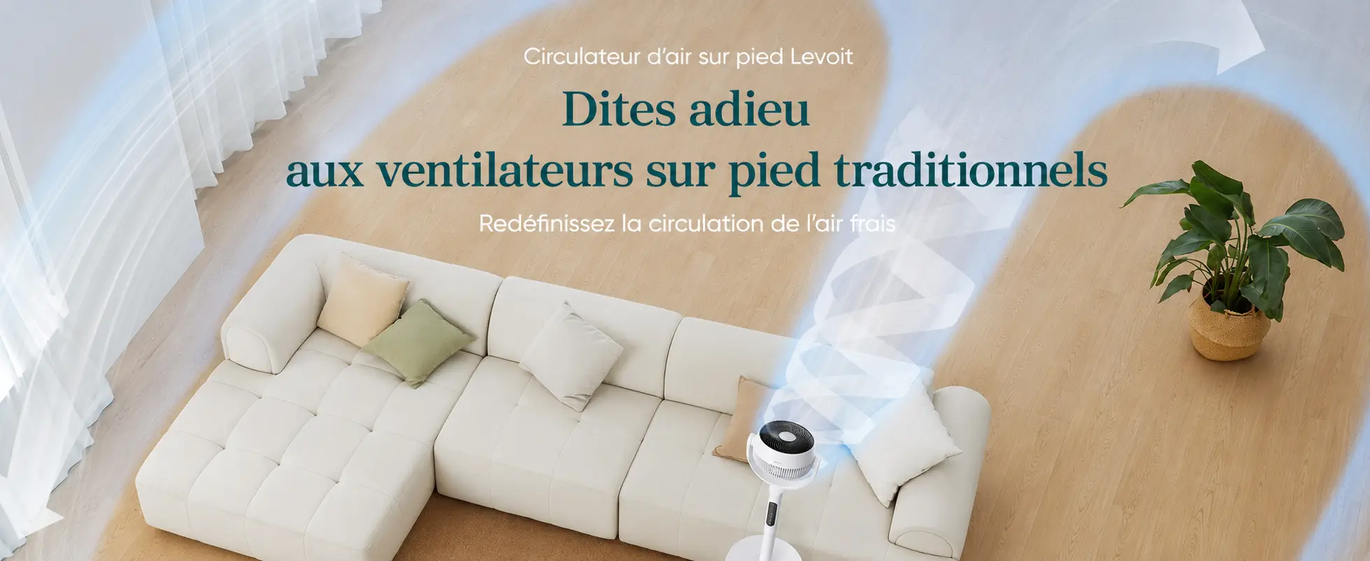 CirculAir 2-in-1 — floor fan with remote control