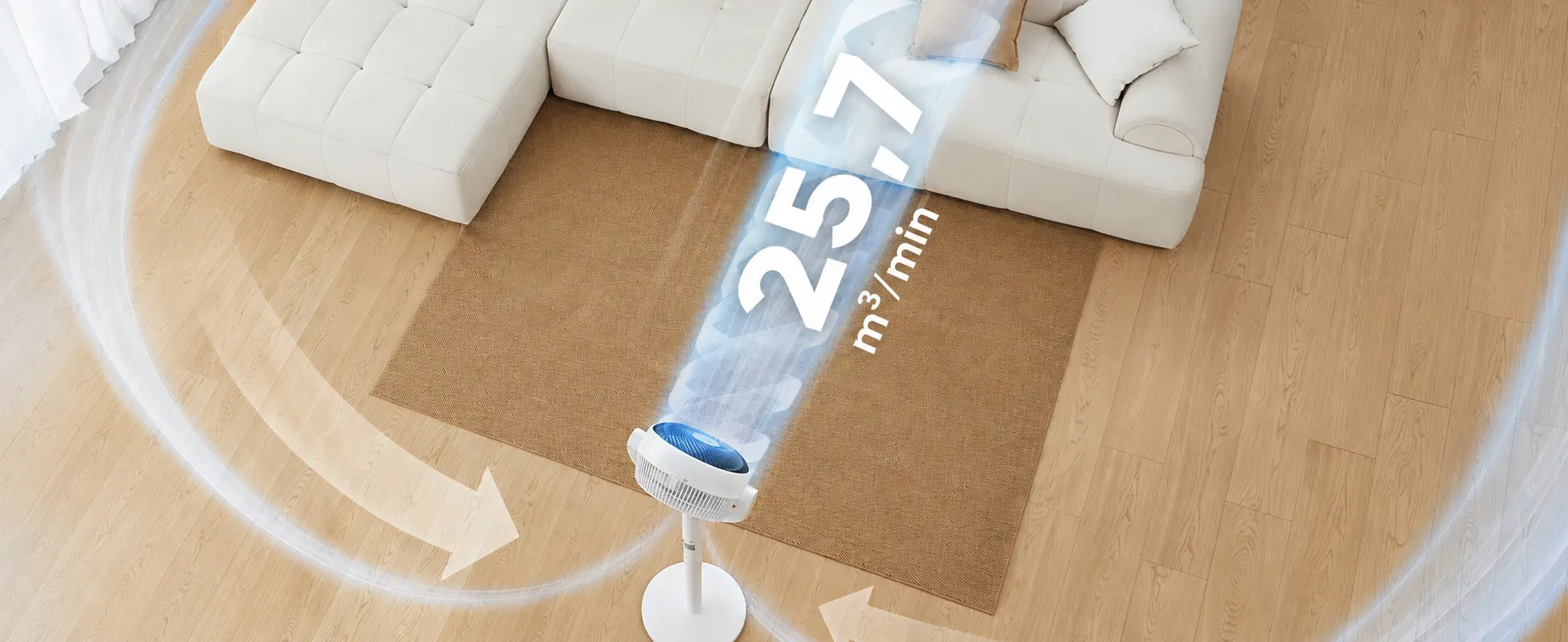 CirculAir 2-in-1 — 2-in-1 floor and table design