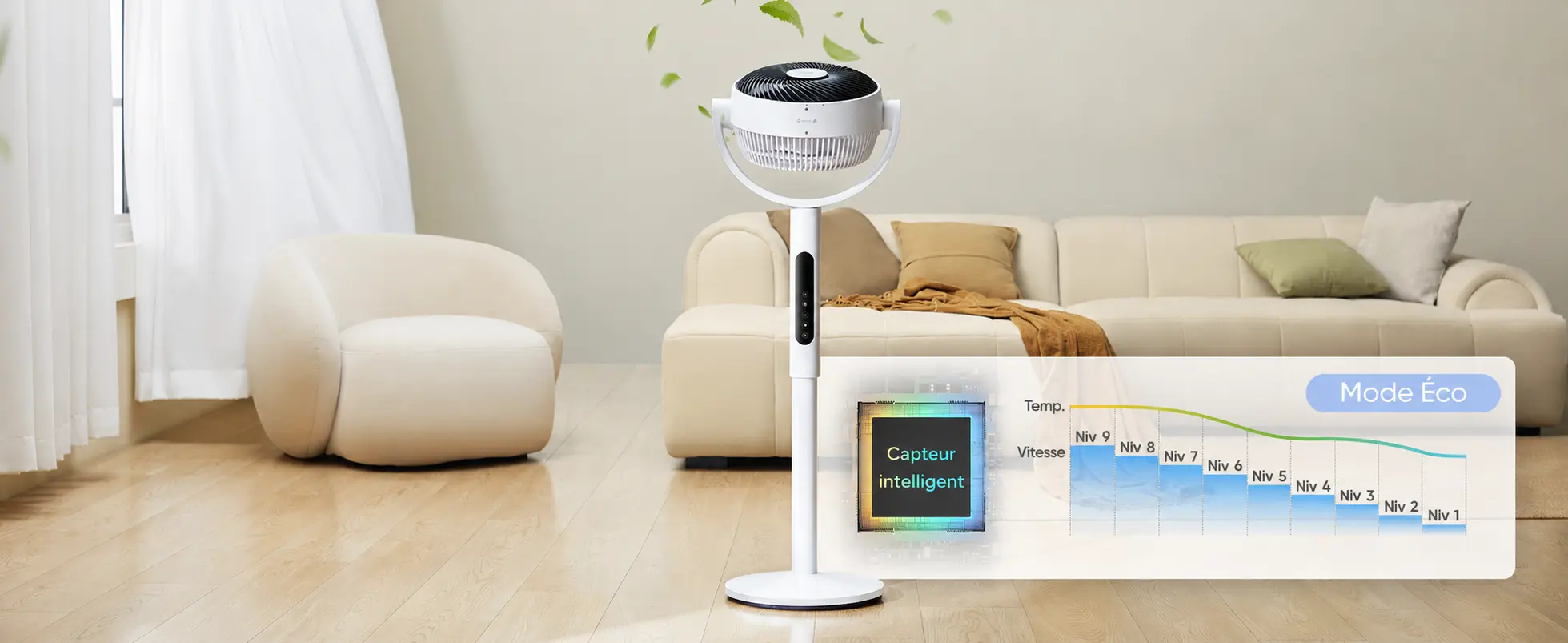 CirculAir 2-in-1 — airflow up to 25 m