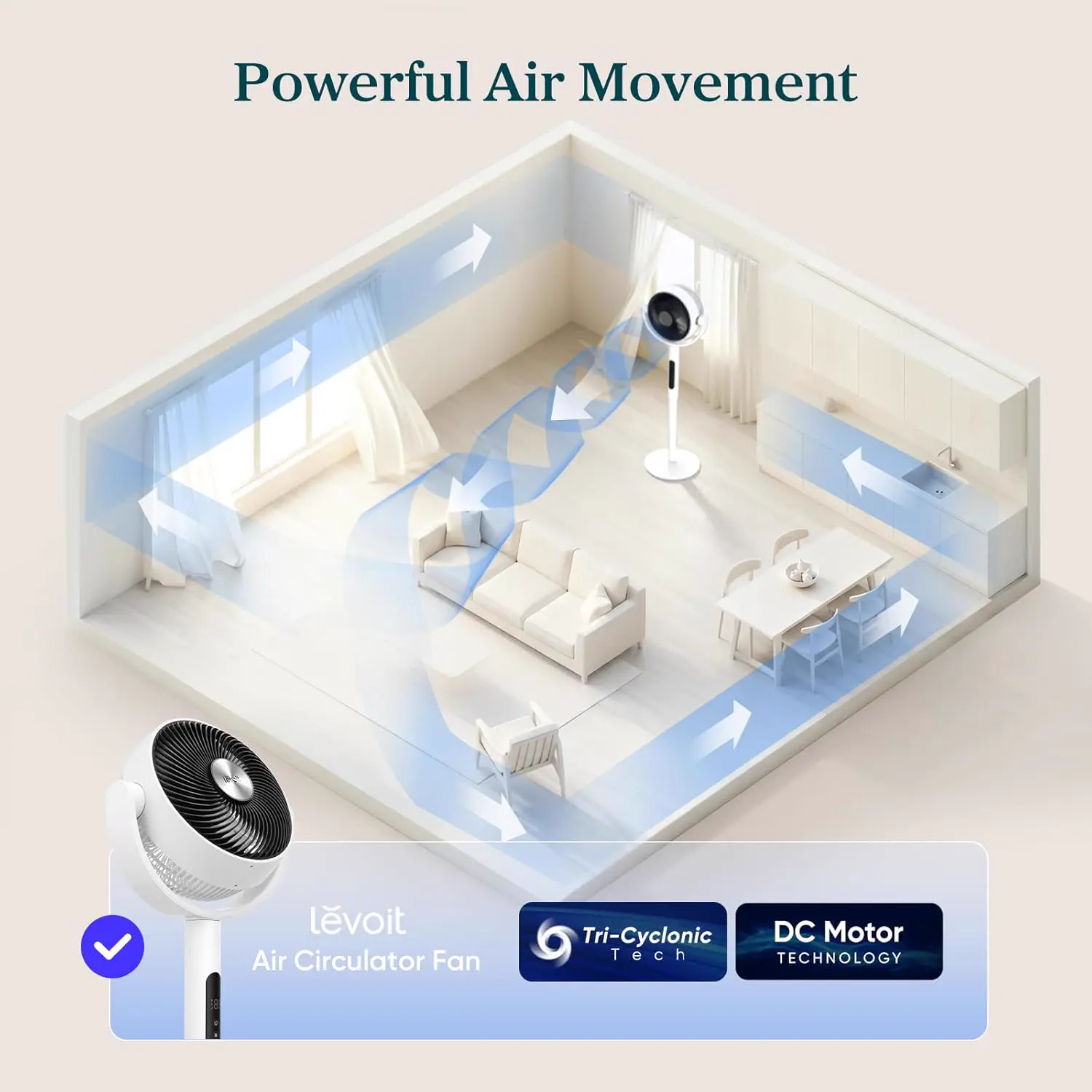 Levolt 2-in-1 — powerful air circulation — image 8